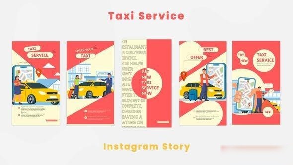 Videohive Taxi Service Instagram Story