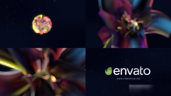 Videohive Ribbon Bokeh Logo Reveal Logo Stings template preview