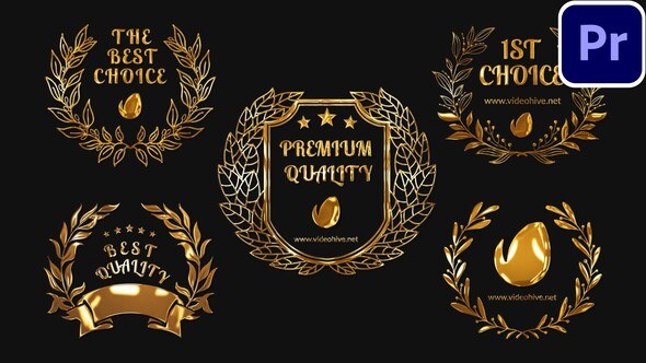 5 Golden Awards MOGRTs For Premiere Pro Premiere Pro template preview