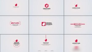 Videohive 10 Clean Logo Opener Pack Openers template preview