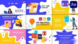 Videohive Business Slides for After Effects Openers template preview