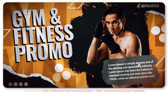 Videohive Gym and Fitness Promo Openers template preview