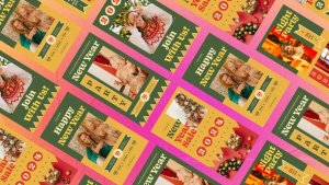 Videohive New Year Retro Stories Product Promo template preview