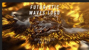 Videohive Futuristic Waves Logo Logo Stings template preview