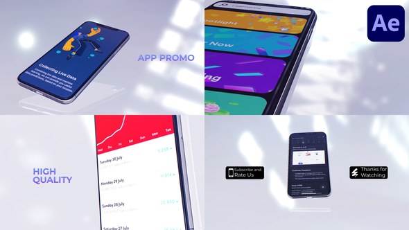 Videohive App Presentation White Version for After Effects 56253197 Product Promo template preview