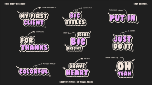 Videohive Creative Titles V4.0 | AE Titles template preview