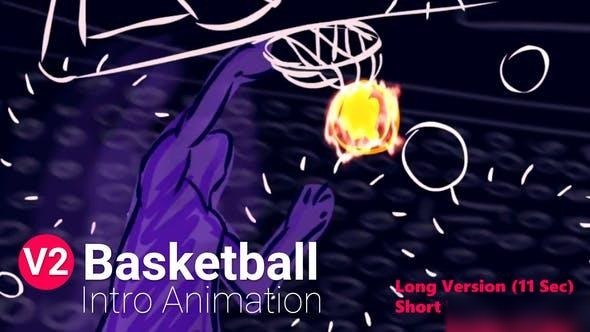 Videohive Basketball Intro Animation Openers template preview