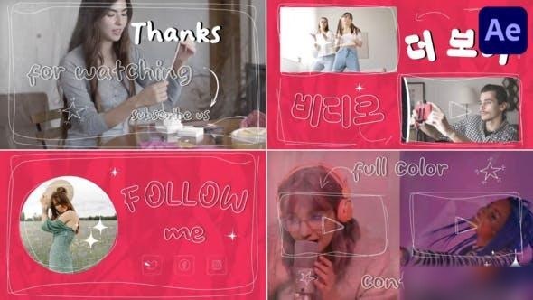 Videohive Youtube Endscreens for After Effects 47548771 Openers template preview