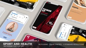 Videohive Sport & Health Instagram Promo Product Promo template preview