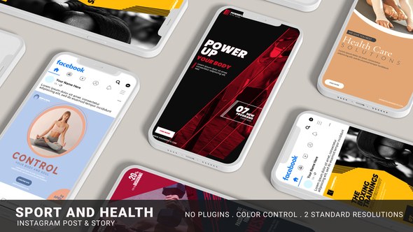 Videohive Sport & Health Instagram Promo Product Promo template preview