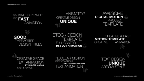 Videohive Text Animation 57538332 Titles template preview