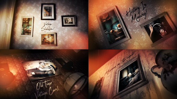 Videohive Vintage Slideshow 31553207 Video Displays template preview