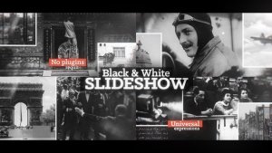 Videohive Black & White Slideshow Video Displays template preview