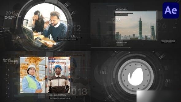 Videohive Corporate History Slides | After Effects Openers template preview