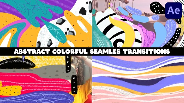Videohive Abstract Colorful Seamles Transitions for After Effects Elements template preview