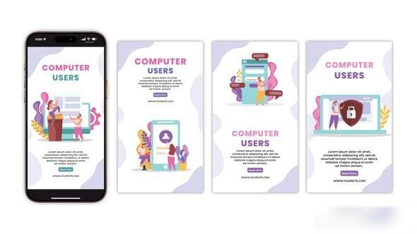 Videohive Computer Users Instagram Story