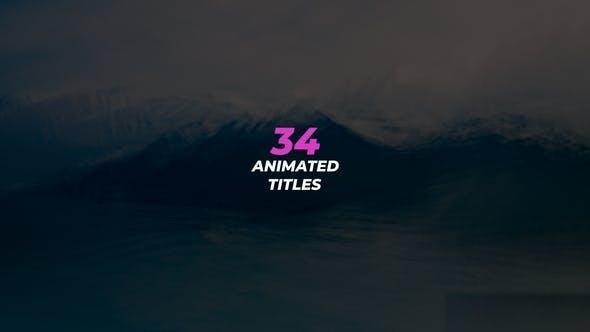 Videohive Animated Titles Pack | AE Titles template preview