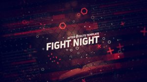 Videohive Fight Night Opener Video Displays template preview