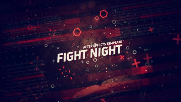 Videohive Fight Night Opener Video Displays template preview