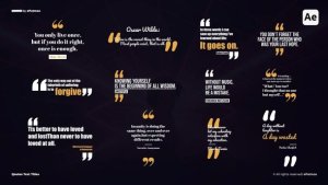 Videohive Quotes Text Titles | AE Titles template preview