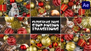 Videohive Christmas Toys Stop Motion Transitions for After Effects Elements template preview