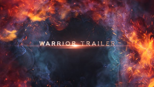 Warrior Trailer Titles Video Displays template preview