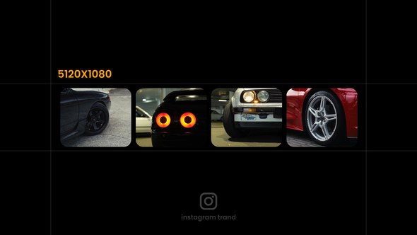 Videohive Instagram Trandy Opener | 5120x1080 Openers template preview