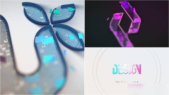 Videohive Clean 3D Build Logo Reveal Logo Stings template preview