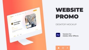 Videohive Colorful Website Promo - Desktop Mockup Product Promo template preview