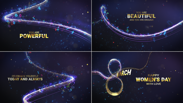 Videohive Happy WomenвЂ™s Day // Happy WomenвЂ™s Day Greetings Openers template preview