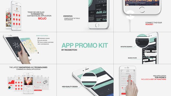 App Promo Kit Video Displays template preview