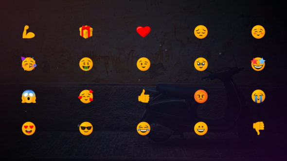 Videohive Animated Emoji vol.01 Elements template preview