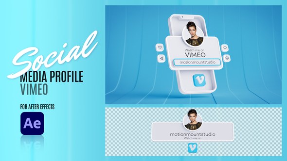 Videohive Social Media Profile - Vimeo Elements template preview