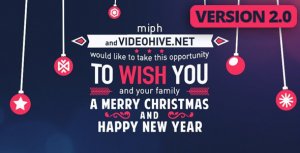 Christmas Typography Video Displays template preview