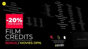 Videohive Film Credits And Movies Opener Titles template preview