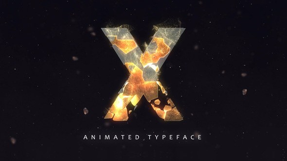 Videohive Fracture Titles - Animated Typeface Titles template preview