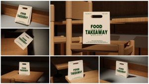 Videohive Take Away Paper Bag Mockup Product Promo template preview