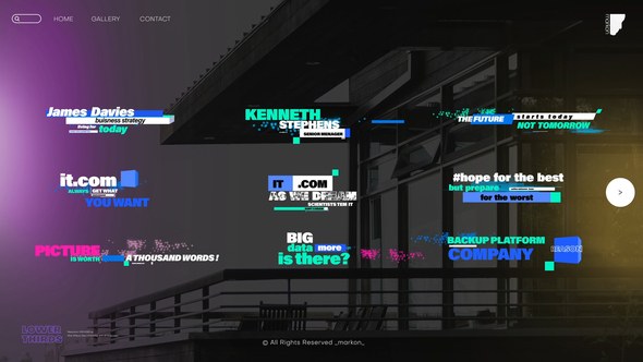 Videohive Particles and Creative Lower Thirds Elements template preview