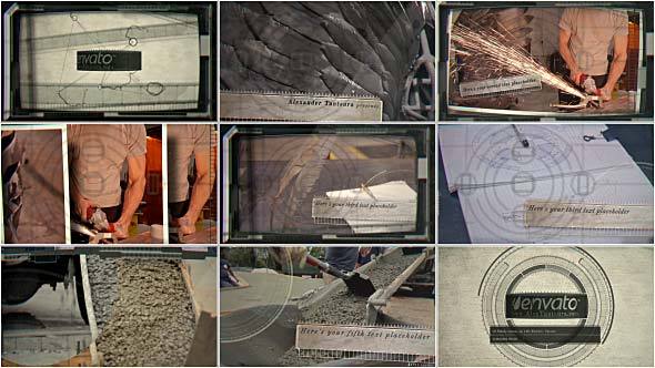 Videohive Abstraction Video Displays template preview
