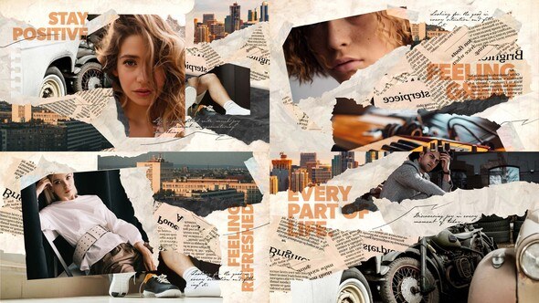 Videohive Stop Motion Collage Video Template Elements template preview
