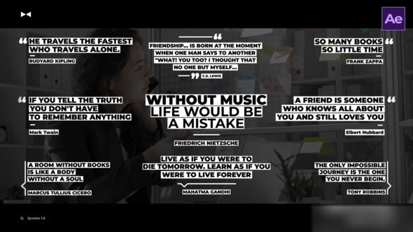 Videohive Quotes  AE Titles template preview