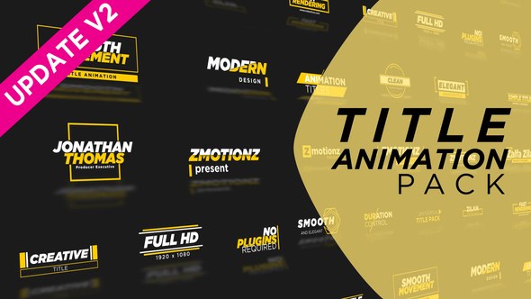 Videohive Animation Title Pack Titles template preview