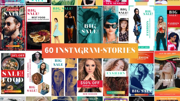 Instagram Stories Video Displays template preview