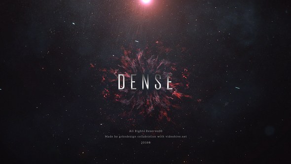 Dense | Trailer Titles Video Displays template preview
