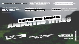 Videohive Kinetic Animated Titles Titles template preview