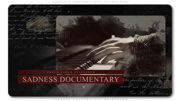 Videohive Sadness Documentary Slideshow Openers template preview