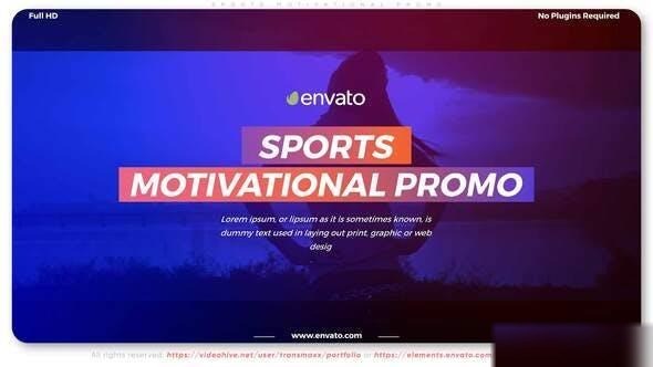 Videohive Sports Motivational Promo Openers template preview