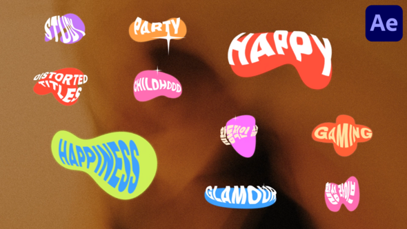 Videohive Distorted Titles for After Effects 50309582 Titles template preview