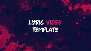 Videohive Lyric Video Template | Grunge Style Video Displays template preview