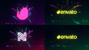 Videohive Minimal Particle Light Logo Logo Stings template preview